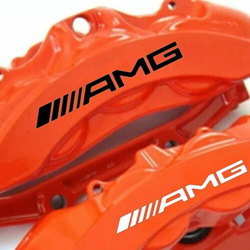 6x AMG Vehicle Brake Caliper Heat Resistant Decal Stickers For Race Sports Car - Image 2 of 4