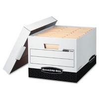 Bankers Box R-kive Heavy-duty Storage Boxes, Letter/legal, White/black, 12 Pack on sale Bankers Box R-kive Heavy-duty Storage Boxes, Letter/legal, White/black, 12 Pack on sale