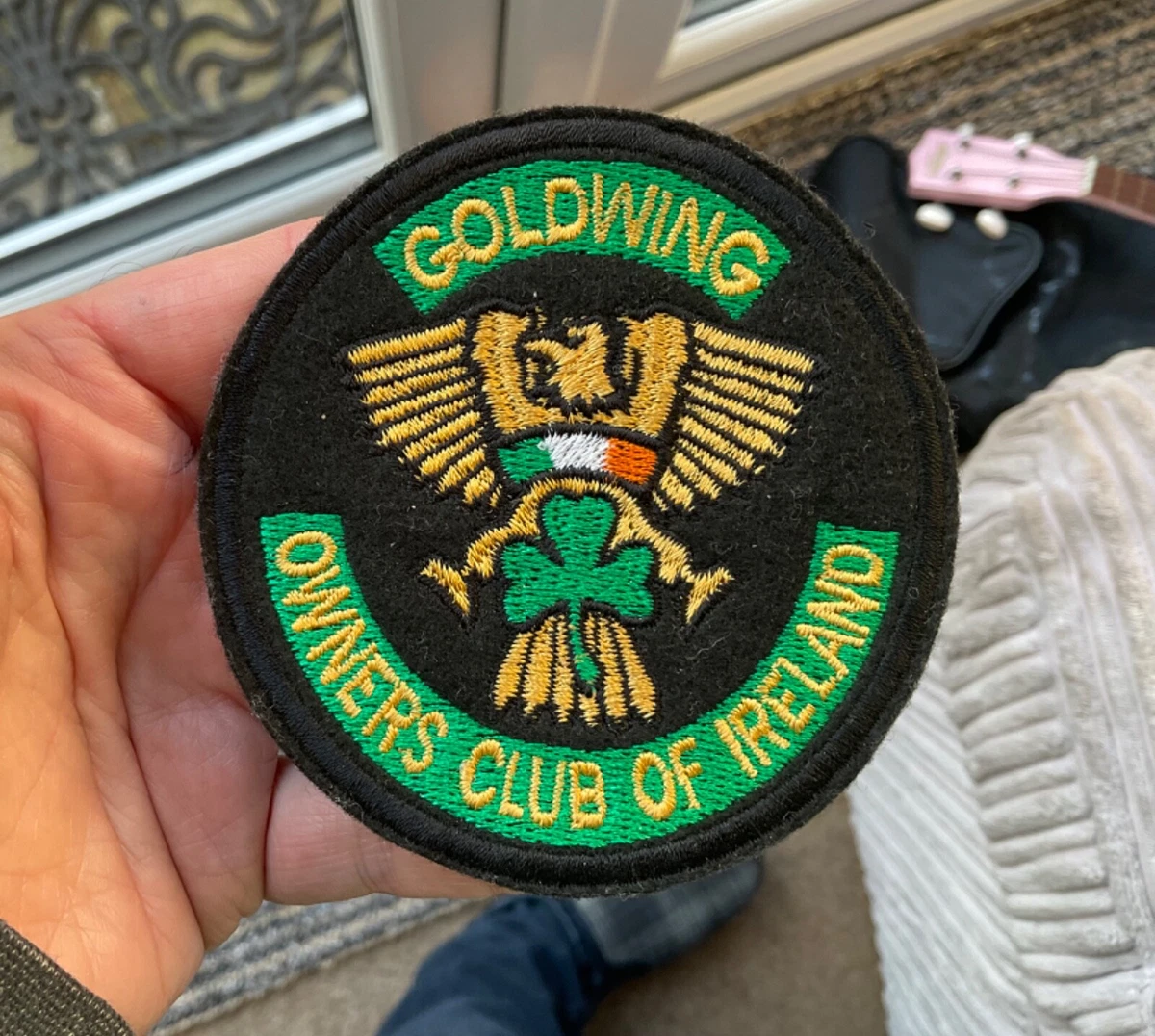 Goldwing Owners Club Of Ireland motor bike cloth badge Honda
