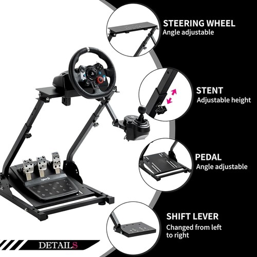 Soporte de volante Minneer Racing plegable y multinivel ajuste ajustable Logitech - Imagen 4 de 8