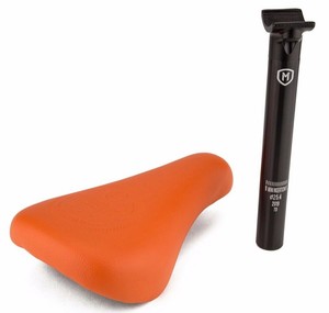 orange bmx seat