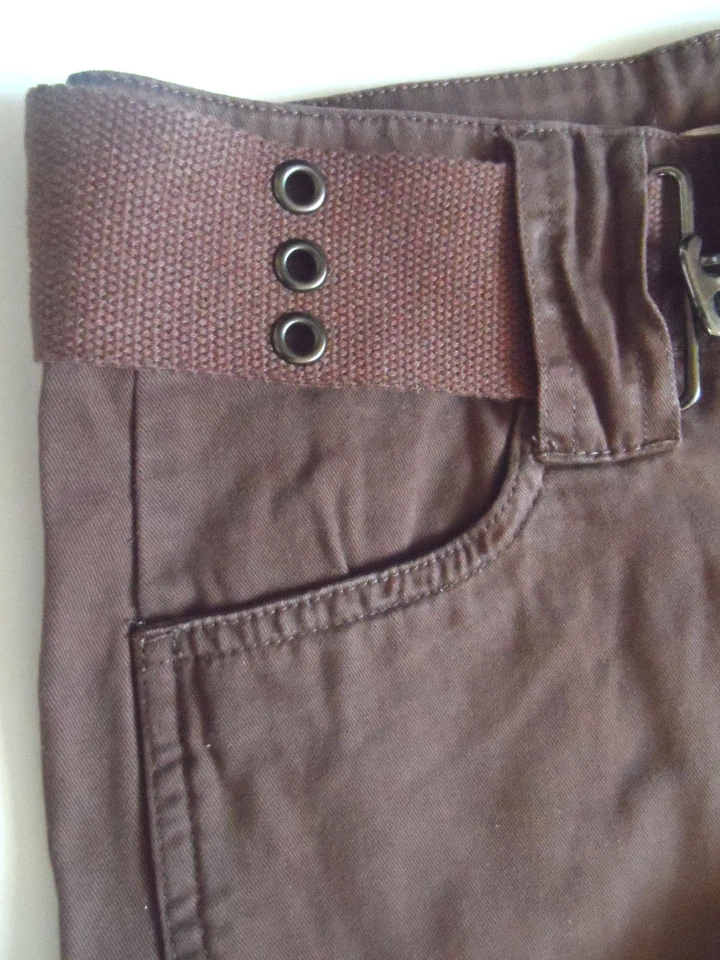 Новый Xhilaration девочек брюки с ремнем, коричневый, размер: 10 (po) - Изображение 4 из 4