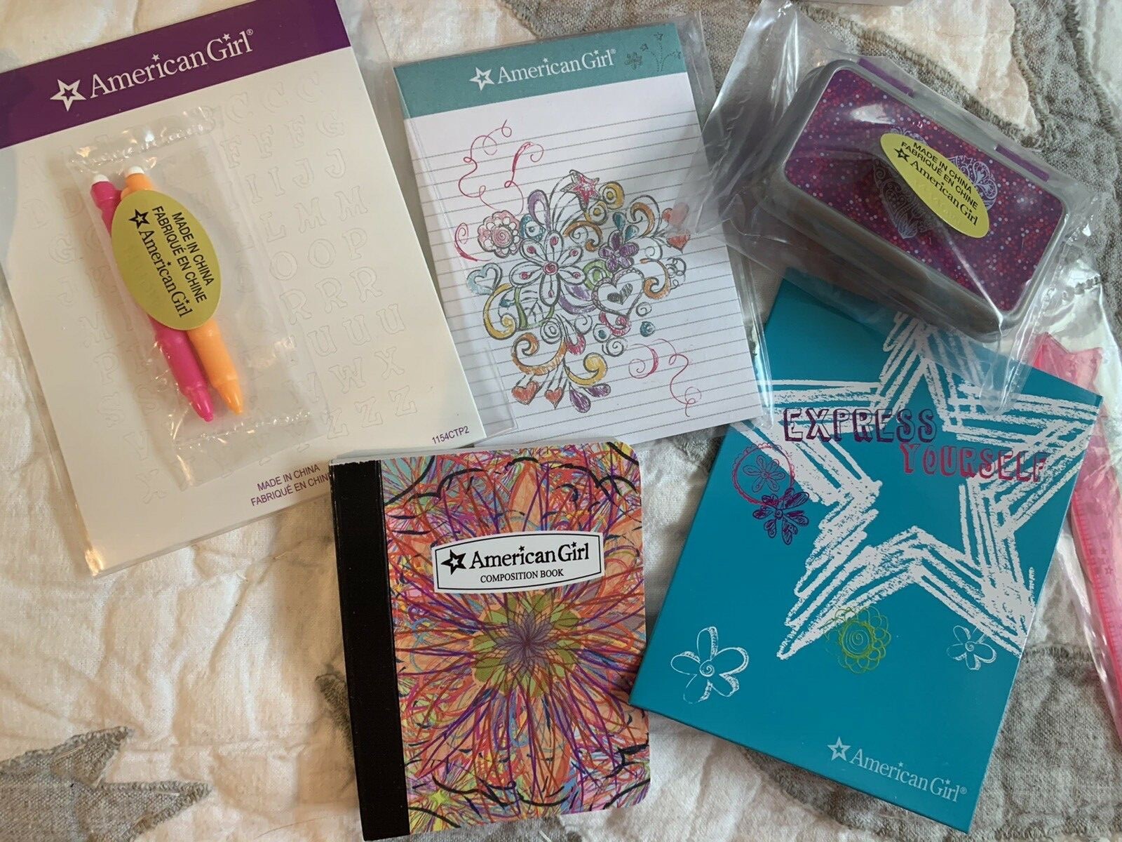 American GirlDoodle School Backpack SetNIB! Sammantha, Kit, Maryellen