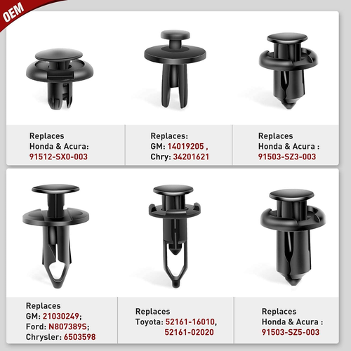 Car Retainer Clips Fastener Remover 6.3Mm 8Mm 9Mm 10Mm Expansion Screws Replacem - Picture 6 of 12