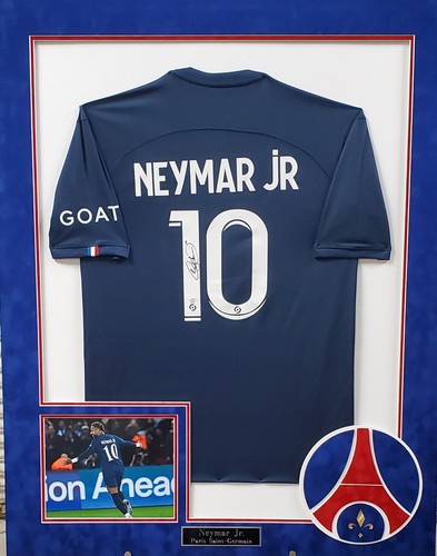 Neymar Jr. Signed Paris Saint-Germaine Soccer Jersey Ready-to-Frame