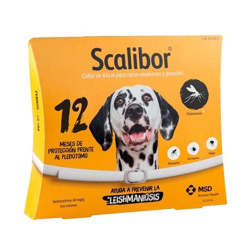 SCALIB0R 65CM COLLAR PERROS PULGAS GARRAPATAS Y LEISHMANIASIS eBay