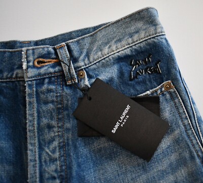 🆕️ SAINT LAURENT Paris D14 M/SL-LW Vintage Blue SLIM Fit LOW