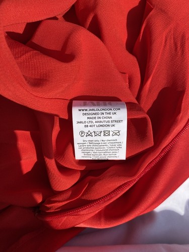 Jarlo One Shoulder Red Maxi Dress Uk10 - Picture 9 of 10