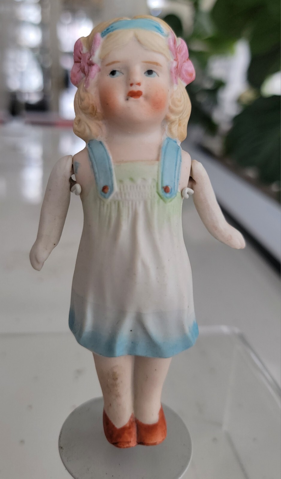 2 Antique Nippon Bisque Dolls Jointed Arms Japan Porcelain 5" eBay