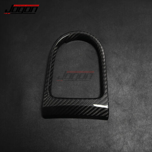 Consola de fibra de carbono real para Ford Mustang 2015-2019 perilla de cambio de marchas base moldura - Imagen 2 de 9