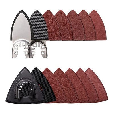 104pcs Oscillating Tool Detail Sanding Pads, 2pcs Triangle Grinding Pads3138-