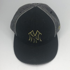 black and yellow yankees hat