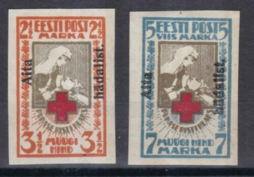 PROPHILA Briefmarke Estland 30A Gestempelt 1921 Rotes Kreuz – Sammlerstück Aus Estland