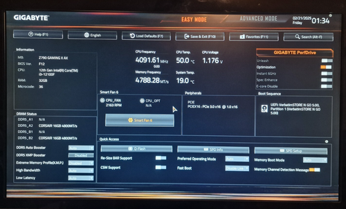 Mainboard GIGABYTE Z790 GAMING X AX LGA 1700 Intel Series 12 13 14000 DDR5 - Bild 11 von 12
