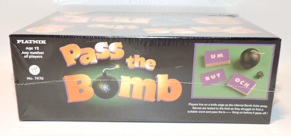 Pass the Bomb Explosive Word Board Card Game 1994 Piatnik No. 7476, NEW, SEALED - Image 3 of 4