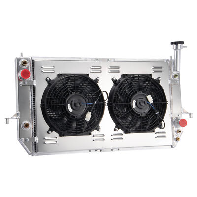 3Row Radiator+Shroud+Fan Relay For 1996-05 Chevy Astro GMC Safari 4.3L V6 AT,NEW