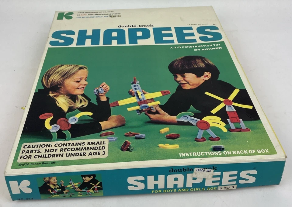 Konner Bros. Brinquedo de construção Double Track SHAPEES 3-D - 35 peças - Idades 3-5 - Imagem 4 de 4