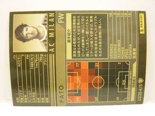 Panini WCCF 2011-12 Alexandre Pato 1989 Brazil No.7 AC Milan U23 Superstars - 第 6/6 張圖片