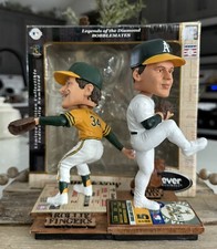 ROLLIE FINGERS & BARRY ZITO Oakland A’s Athletics MLB Then & Now Bobblehead NIB!