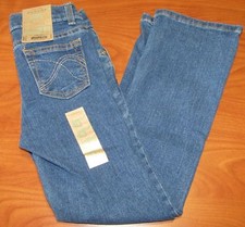 NEW SONOMA GIRLS BOOTCUT FIT ADJUSTABLE WAISTBAND MED WHISKER BLUE JEANS SZ 6X 7