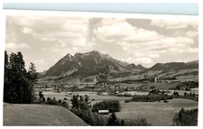 Sonthofen Germany RPPC Vintage Postcard Looking to Austria from Swiss Alps 11890