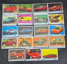 TURBO COLLECTION 18pcs. chewing gum, chewing gum wrappers, (numbers 123-169)