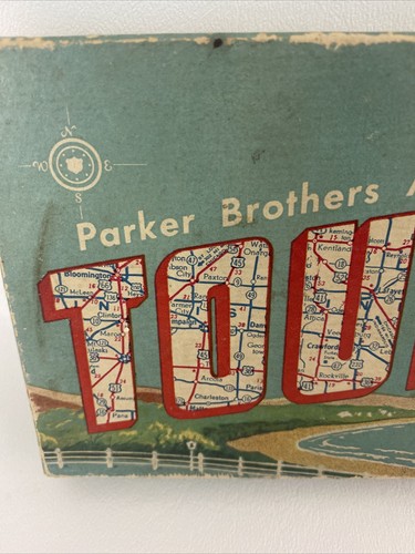 Vintage 1958 Touring Automobile Car Travel Card Game Parker Brothers - Complete - Picture 7 of 10
