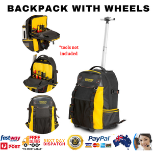 stanley fatmax trolley tool backpack with wheels