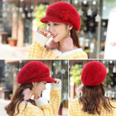 帽子 FUMIKA UCHIDA RABBIT FUR PLAIN BERET FUMIKA UCHIDA（フミカウチダ） 16AW RABBIT FUR PLAIN BERET
