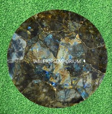 Labradorite Agate Table Top Counter Mystical Stone Healing Stones Modern Decor