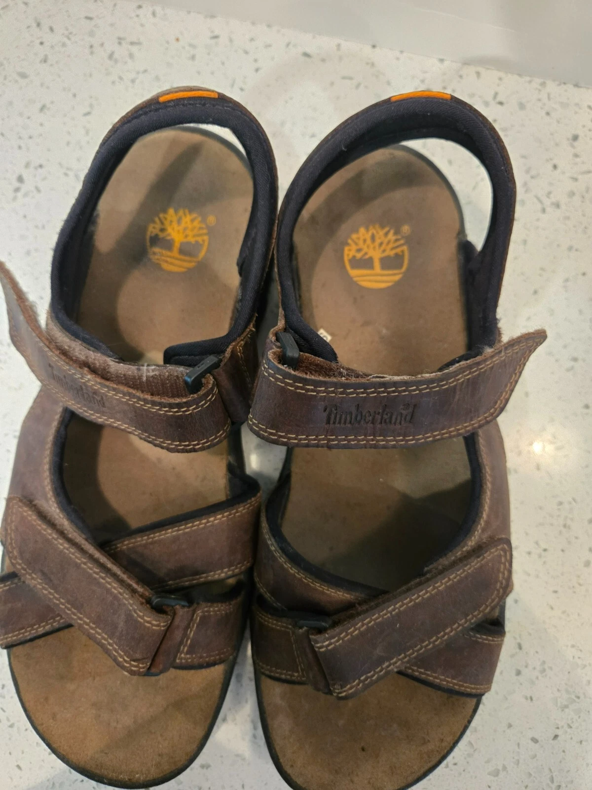 TIMBERLAND SANDALI DA TREKKING TRAIL IN PELLE DA UOMO TAGLIA 10 M MARRONE FRANGIFLUTTI