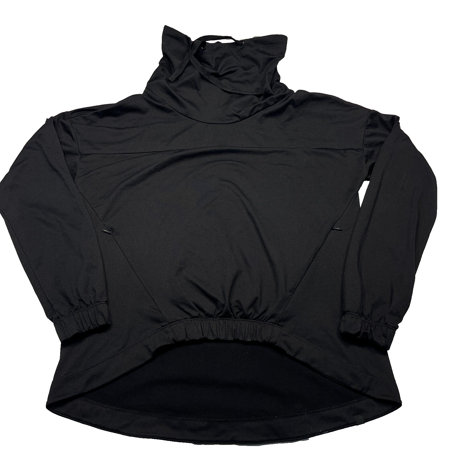 Fabletics Black Cowl Neck Pullover Stretch Sweats… - image 3