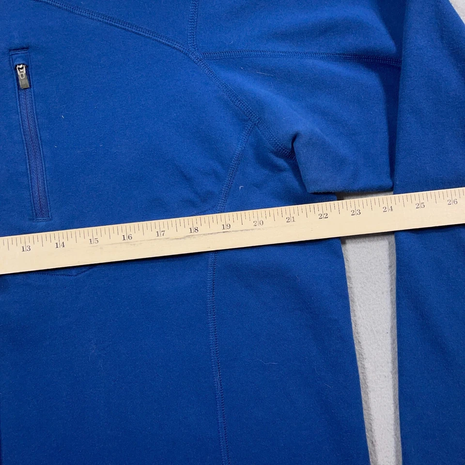 Camisa Pullover Mountain Hardwear Hombre Grande Azul Algodón Orgánico Cuarto Cremallera Foto 4 de 4