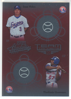 Vladimir Guerrero, Jose Vidro - 2002 Playoff Absolute #TT-17 Team Tandems