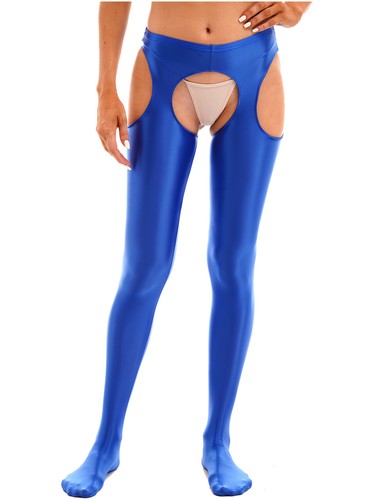 Medias elásticas sin entrepierna brillantes para mujer lencería de baile - Imagen 49 de 85