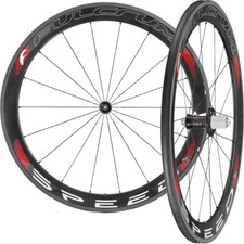 Set ruote bici da corsa Fulcrum Speed 55T Carbon Tubular C17 Campy Cult 