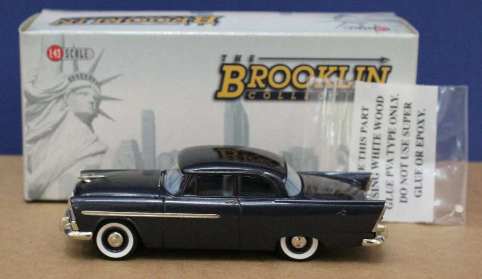 Brooklin 103 1956 Plymouth Plaza 2 puertas Club sedán carbón 1:43 como nuevo/caja 2003 Foto 2 de 4