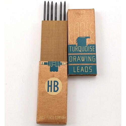 Eagle Turquoise Faber Castell Mars Staedtler Drawing Leads Lot HB F 2H 3H - Picture 4 of 11