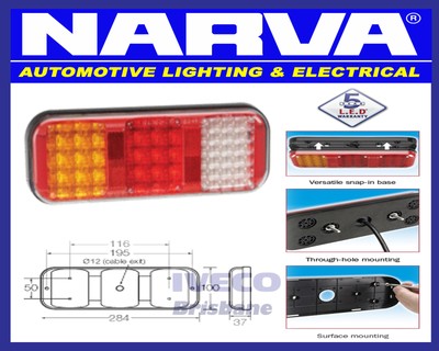New NARVA LED Rear Trailer Combination Stop Tail Indicator Reverse