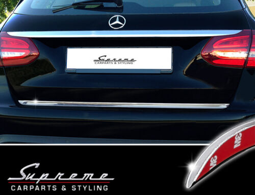 pour Mercedes Classe C break S205 - 3M chrome baguette décorative baguette arrière protection de bord - Photo 1/3