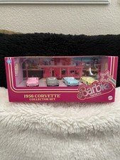 Hot Wheels Premium Barbie The Movie 1956 Corvette Collector Set 4 Pack NIB Mint