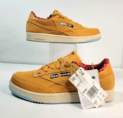 REEBOK x Jurassic Park Sneakers Men 5.5 / Women 7 Club C 85 Brown Suede Shoes