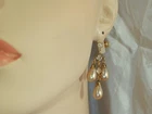 Very Beutiful Deco Pearl Dangle Earrings 17MY5