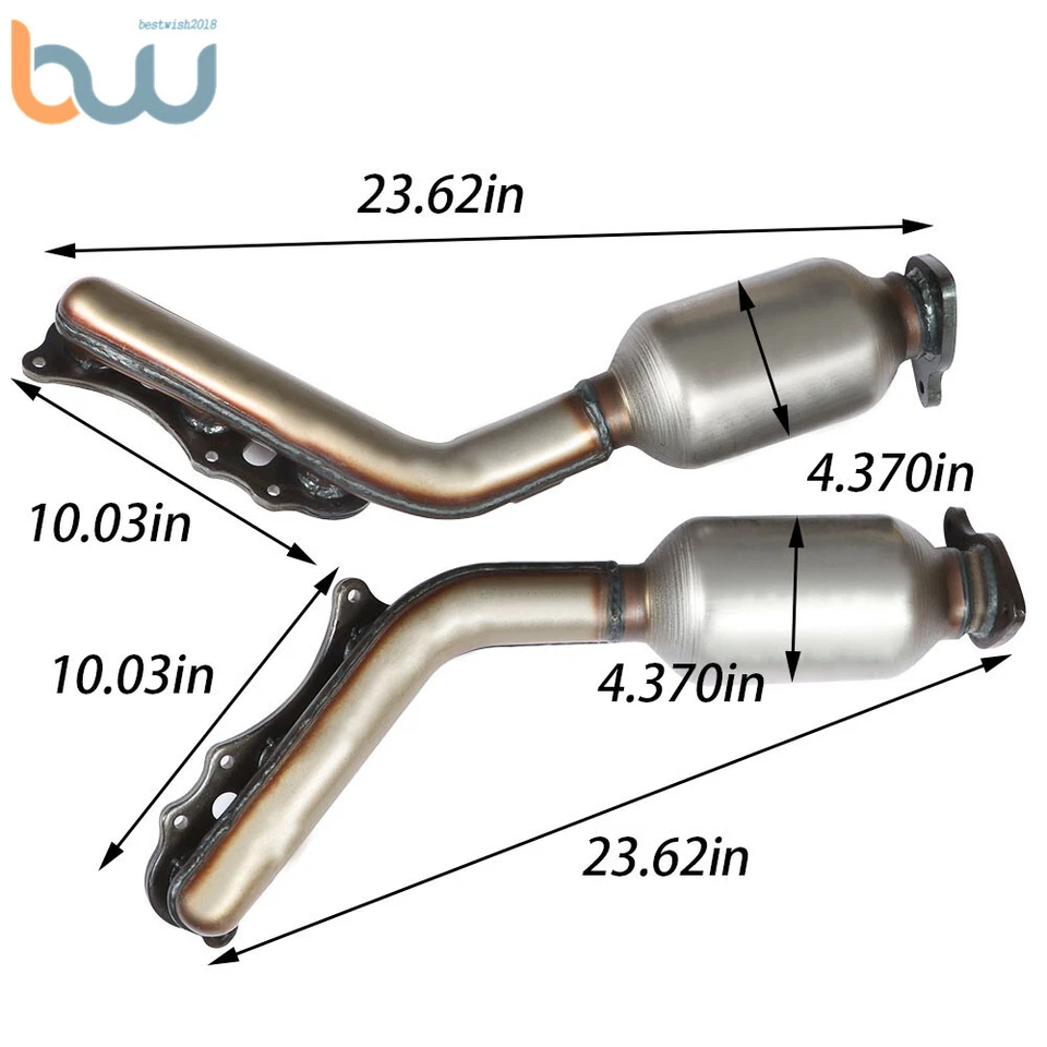 Convertidor catalítico Bank1 y 2 para Toyota 4Runner Tacoma Tundra 2003-2011 4,0 L V6 Foto 4 de 4