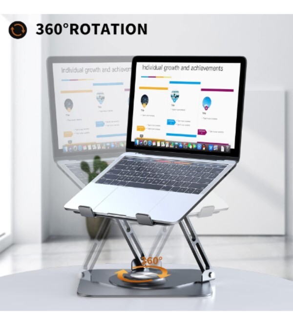 360° Rotating Adjustable Foldable Laptop Stand for Desk