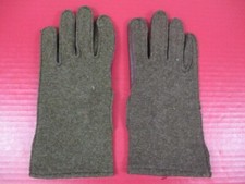 WWII Era US Army Brown Wool  Leather Palm Winter Gloves - Size 10  9 Unissued