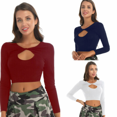 Women's Long Sleeve V-Neck Twist Knot Dress – Casual Loose Fit T-Shirt Dress