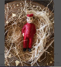 New Dresden Paper Hotel Bellboy Bellhop Christmas Ornament Decoration