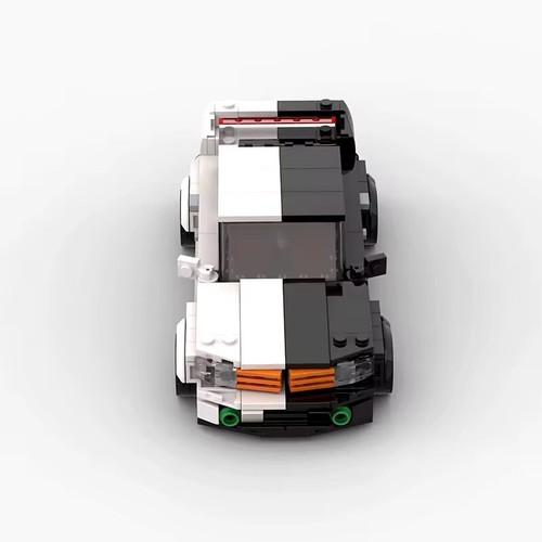 Mercedes-Benz W201 | Black & White | Building Brick Set MOC - 418 Teile UK - Bild 8 von 9