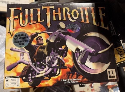LucasArts Full Throttle CIB Mac Edition With Limited Edition Mini Strategy Guide